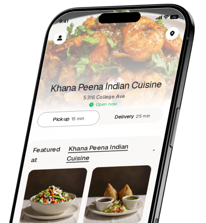 Khana Peena Indian Cuisine app preview