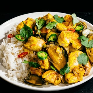 Seafood Curry Dinner