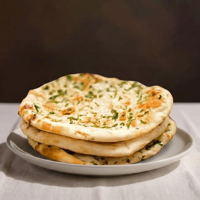 Delicious Garlic Naan Awaits